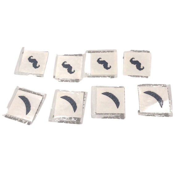 Fingerstache Temporary Black Tattoos Assorted 42 CT - Picture 4 of 8